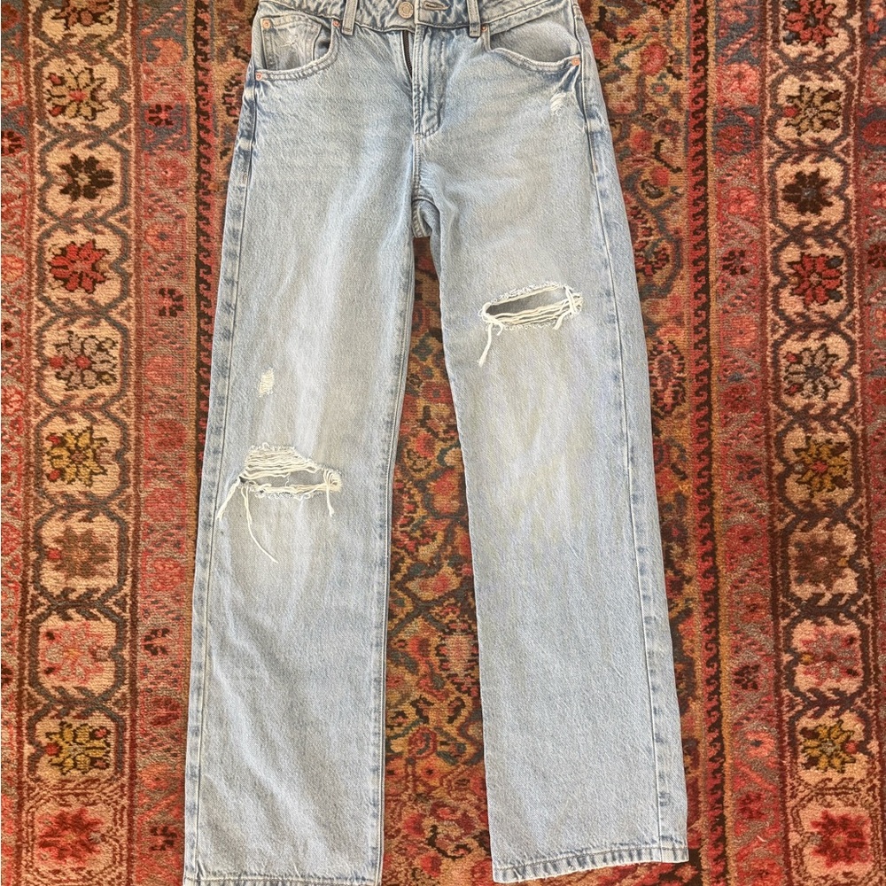 Light Blue Distressed Jeans
